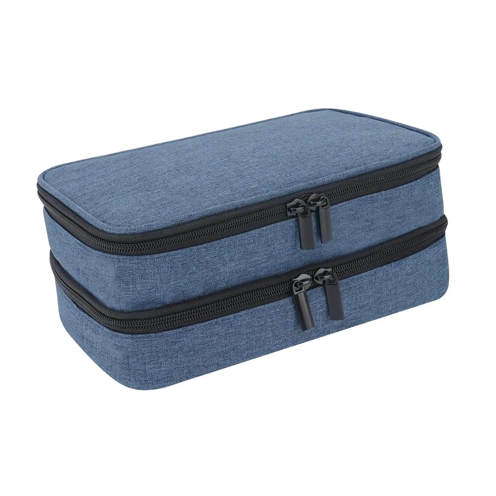 Cooler Travel Case Double Layers Protective Insulation Storage Bag Mini Isolated Pack Travel Bag for Ice Packs Pens Supplies