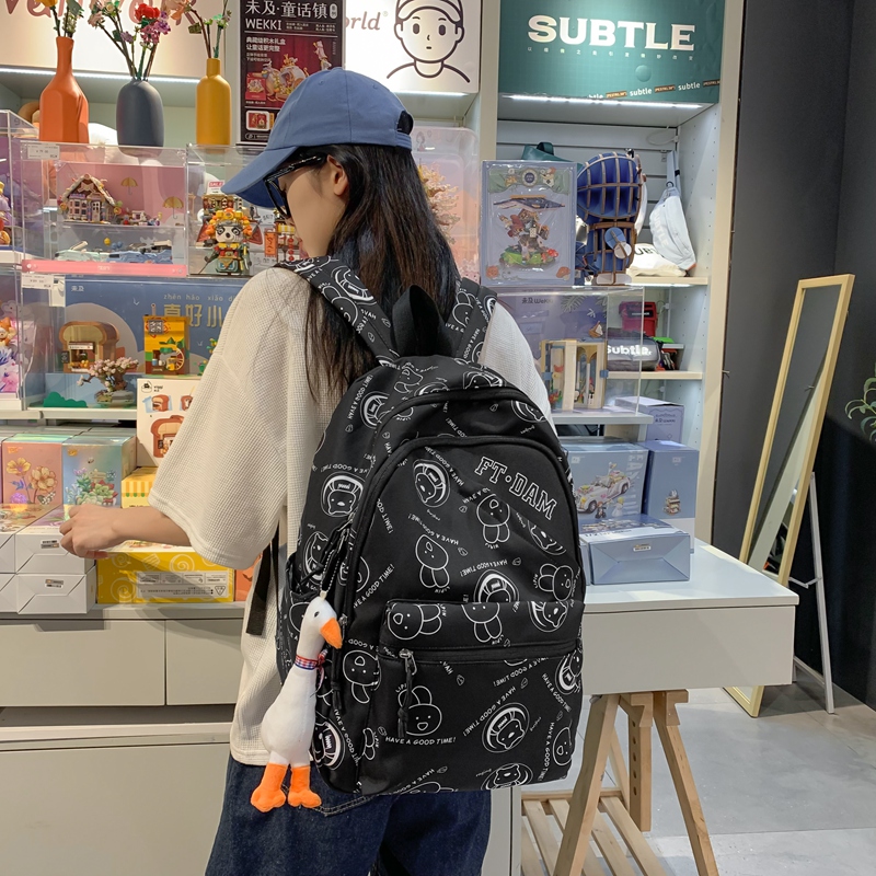 Fashion College Backpack Laptop New Women Cartoon Print Cute School Bag Harajuku Bag 15 S50362cf969724591934434a2d1c74e3bp