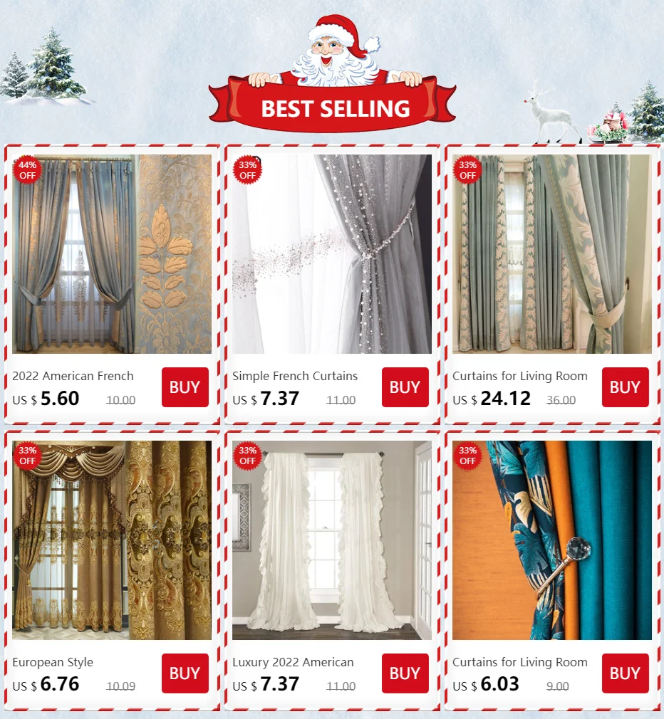 Hot Sale Custom Curtain European Style Embroidered Curtains for Living Room  Bedroom High Shading Window Curtain