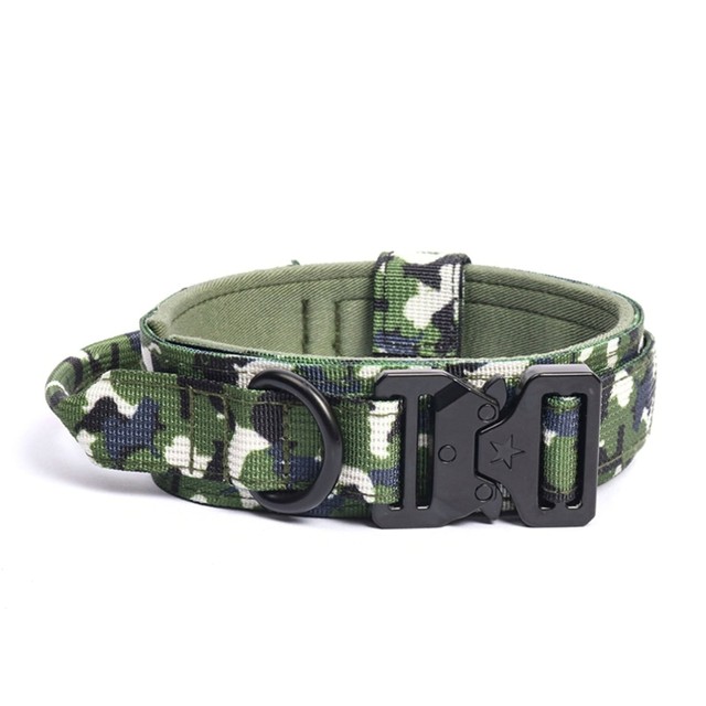 Tactically Large Dog Collar Military Adjustable Durable Nylon Dog