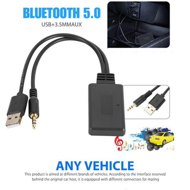 Adattatore Bluetooth 5.3 USB Per Auto E PC - Con AUX 3.5mm, Display LED | Trasmissione Fino A 15m - Foto 3
