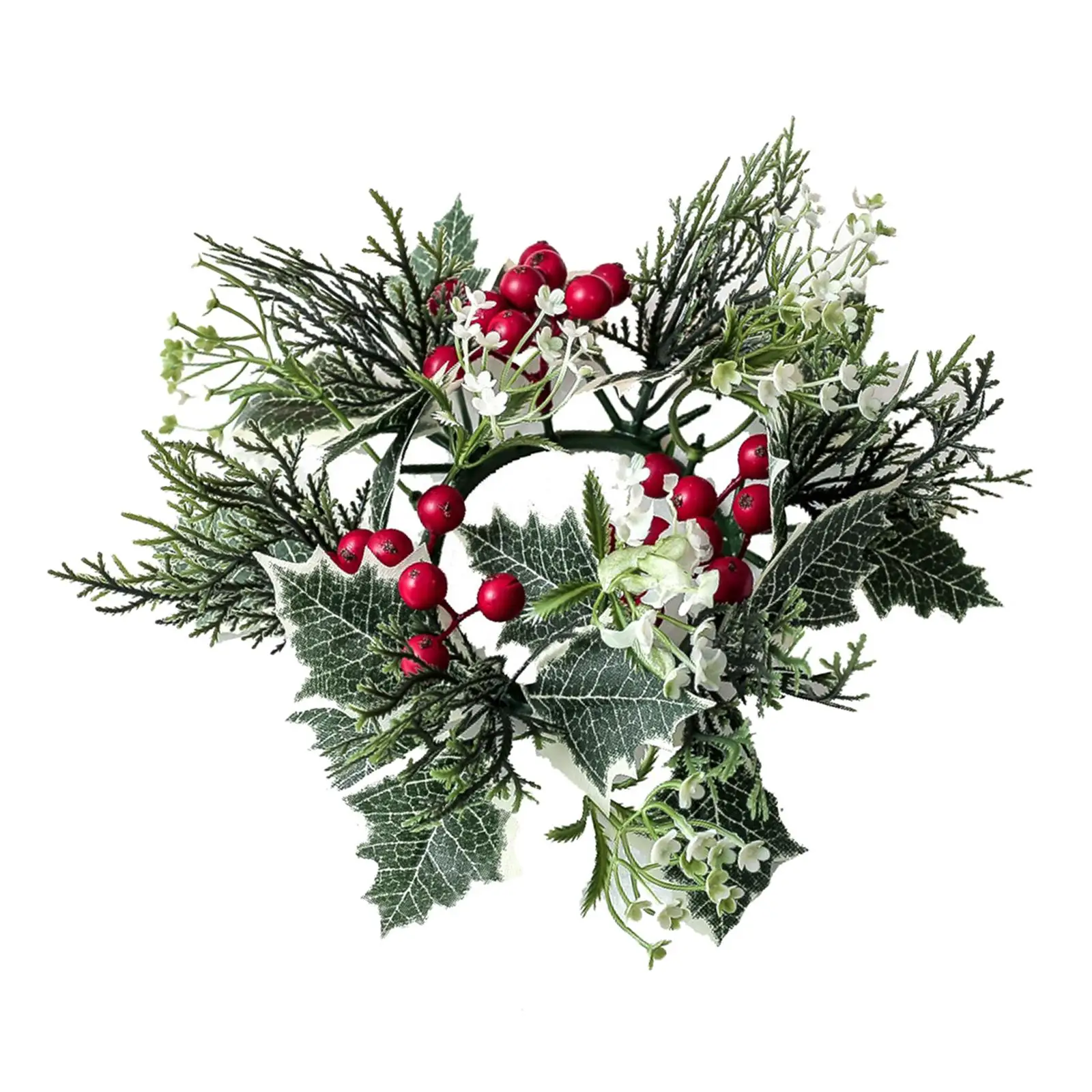 Candle Rings Wreath Christmas Candle Rings Garland for Wedding, Party, Home