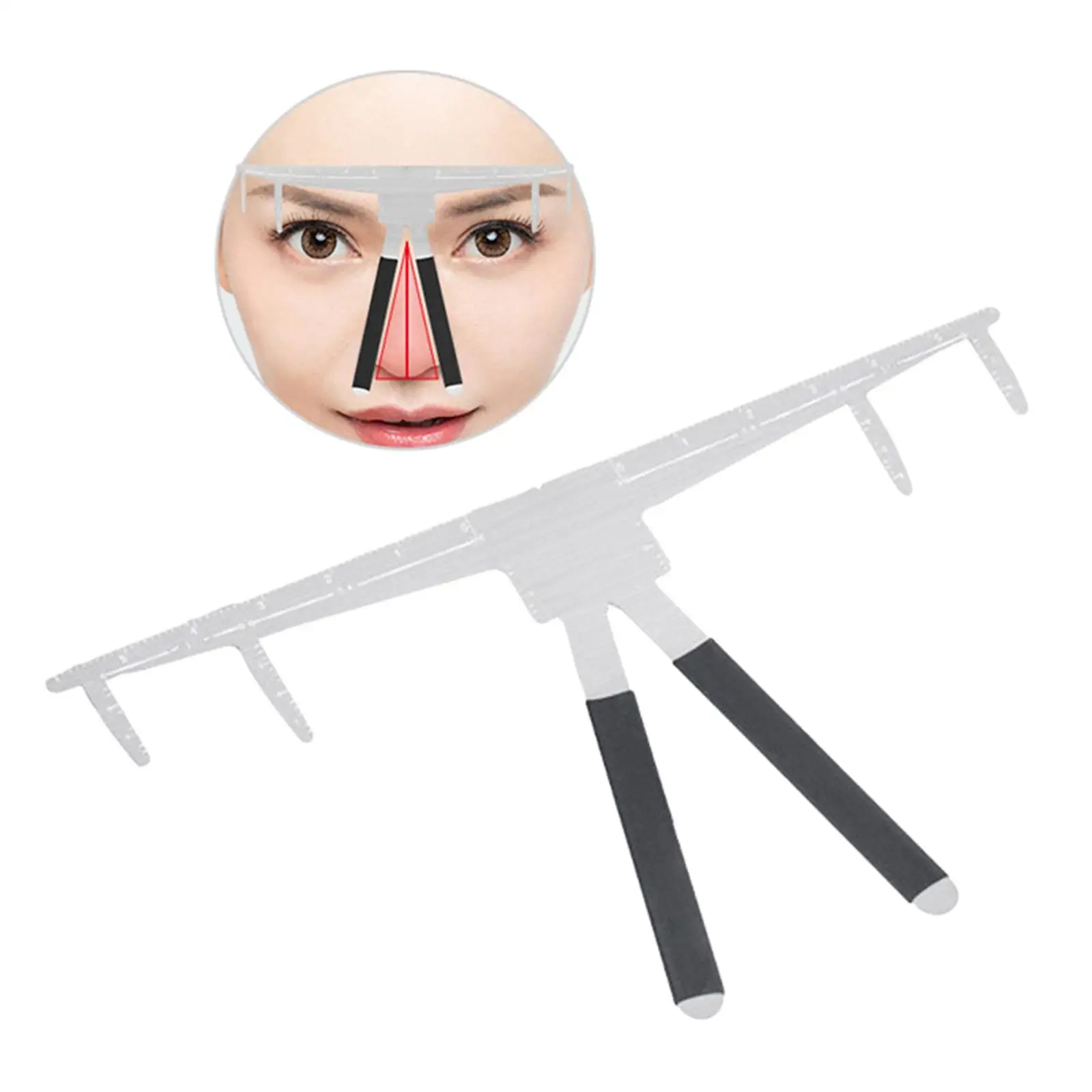  Eyebrow Ruler Symmetrical Tool Permanent Tool for Eyebrow Measuring