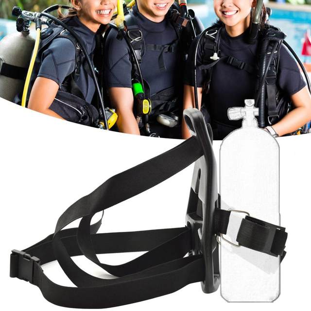 TOP! Diving Tank Backpack Scuba Back Holder Oxygen Bottle Bracket For Under