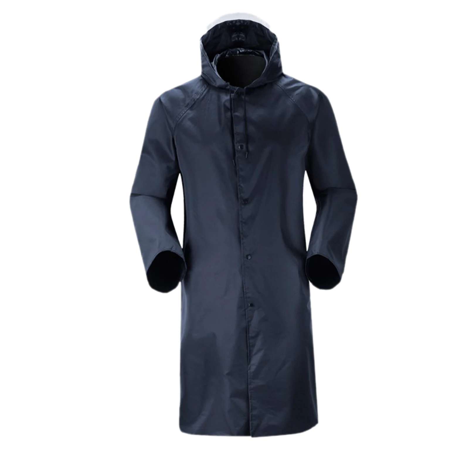 Men`s Rain Jacket Poncho Hooded Raincoat with   for Hiking Travel Outdoor