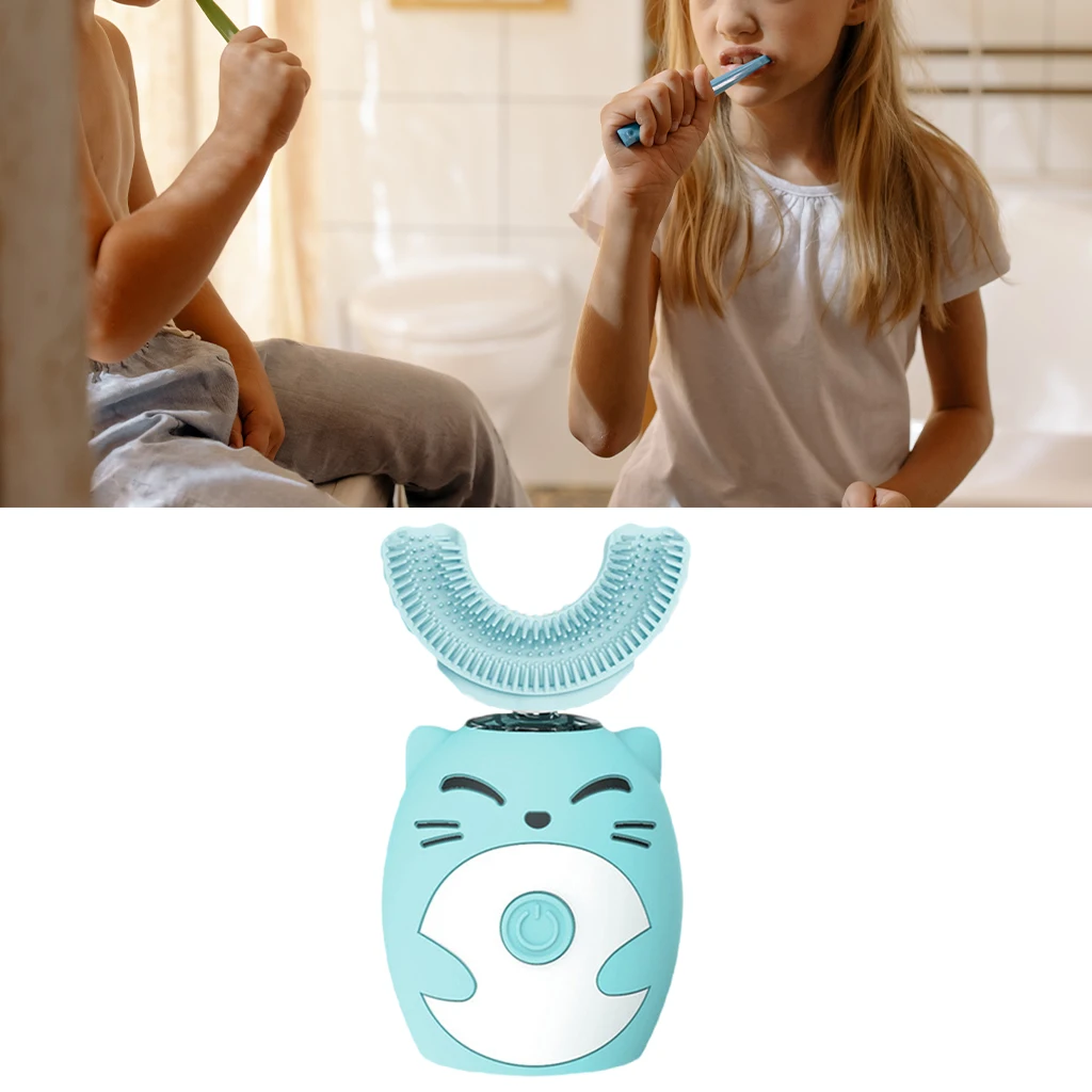 Children  Silic  Toothbrush Durable for Sensitive  Portable Size