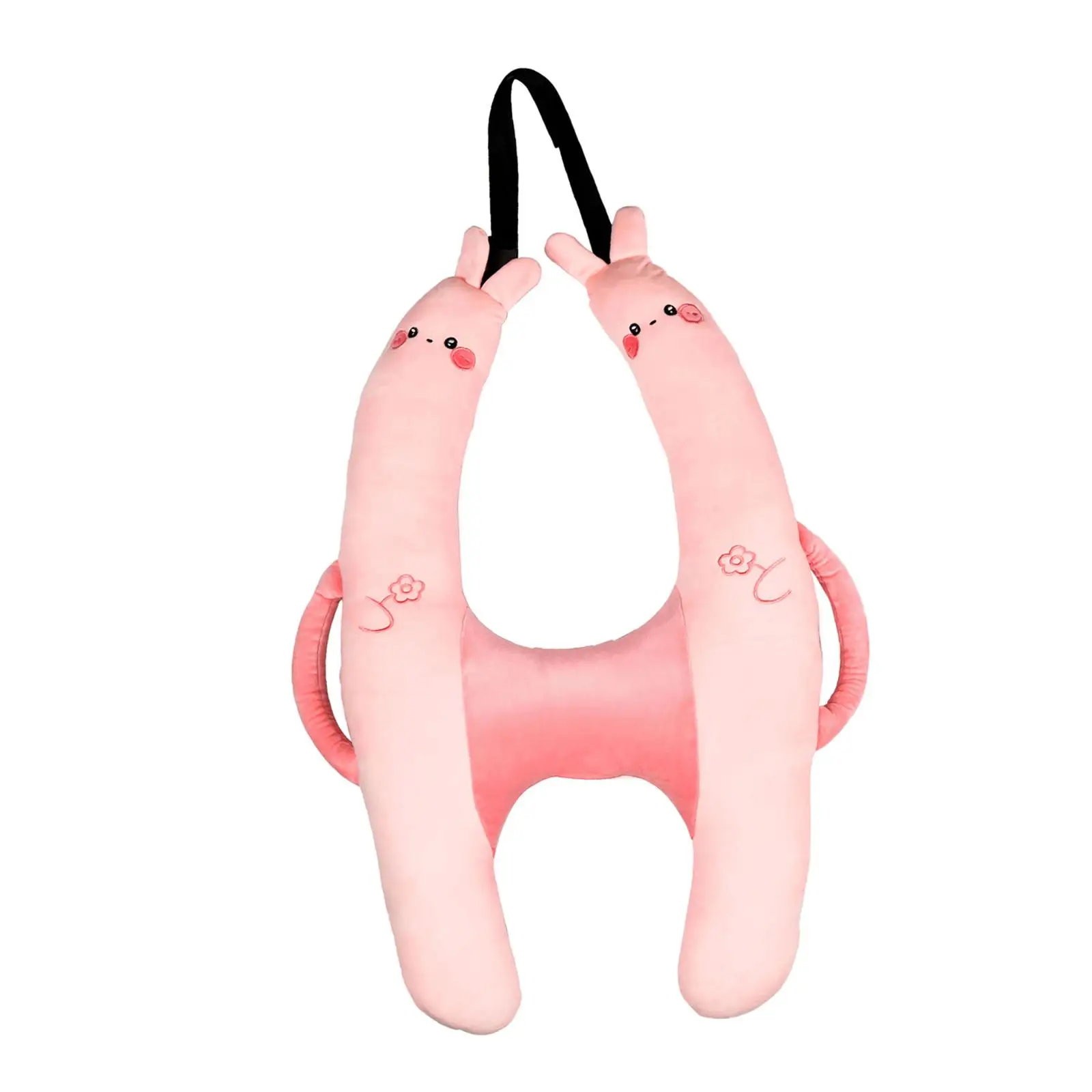 Car Backseat Travel Pillow Cushion Long Distance Travel Use Easy Installation Washable Support Head and Body Kids Travel Pillow
