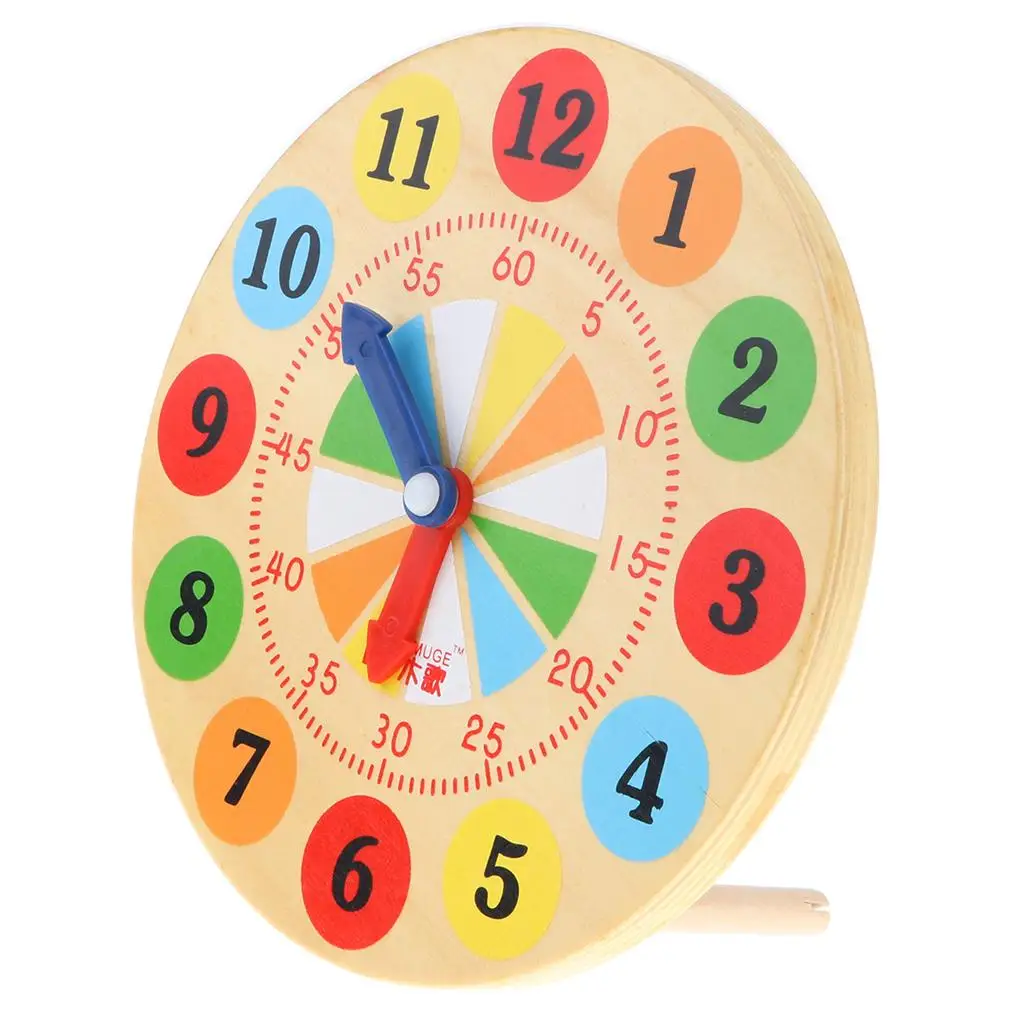 Multi Color Learning Time Clock School Teaching Aids Children
