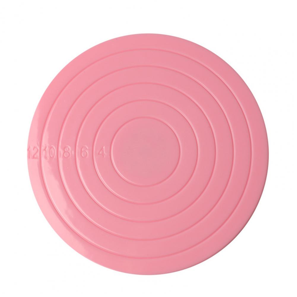 Description Picture 3 of item14cm Mini Scale Design Cake Plate Turntable Rotating Anti-skid  Cake Stand Clay Pottery Making Rotating Table Cupcake Display
