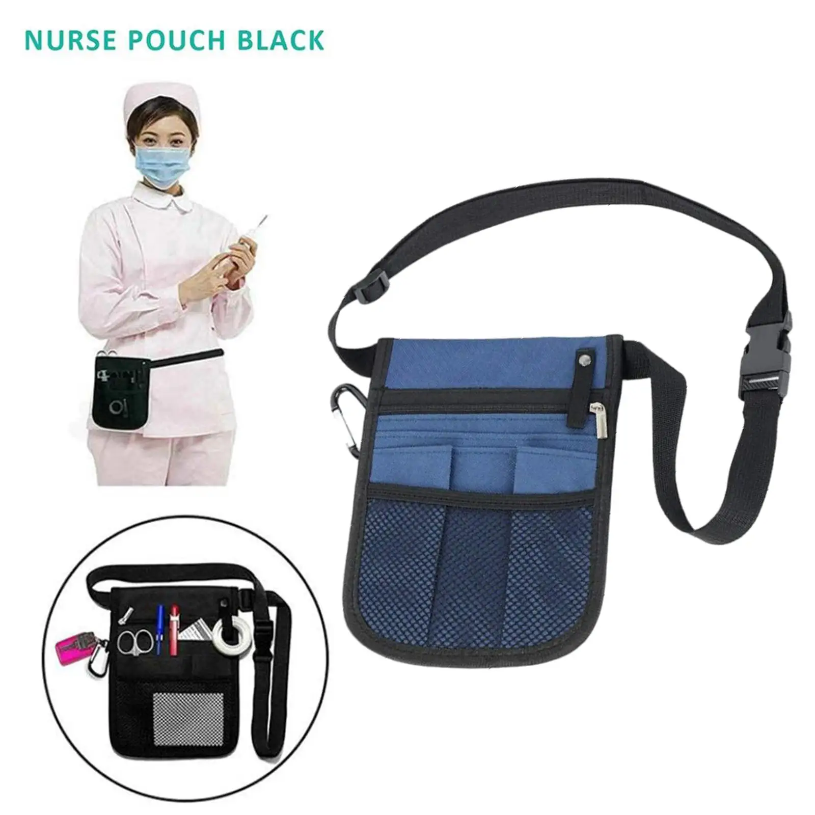 Nursing Waist Bag Pouch Fanny Pack Oxford Fabric Nursing Belt   for  Emergency Rooms
