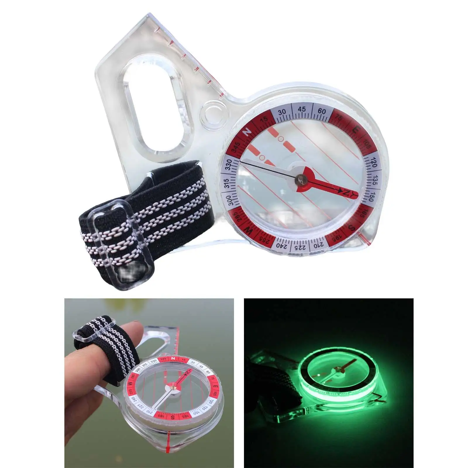 Orienteering Compass with Luminous Point Navigation Professional Portable