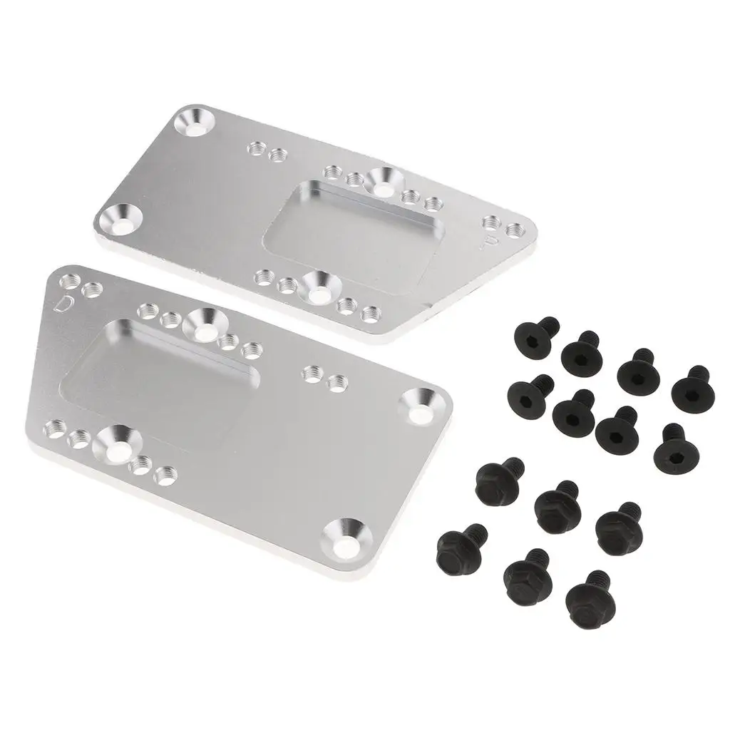 2 Pieces Adapter Plate with 12 Pieces Screw