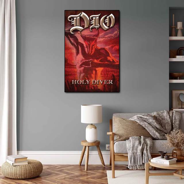 Dio Band poster Decorative Painting 24x36 Canvas Poster Wall Art