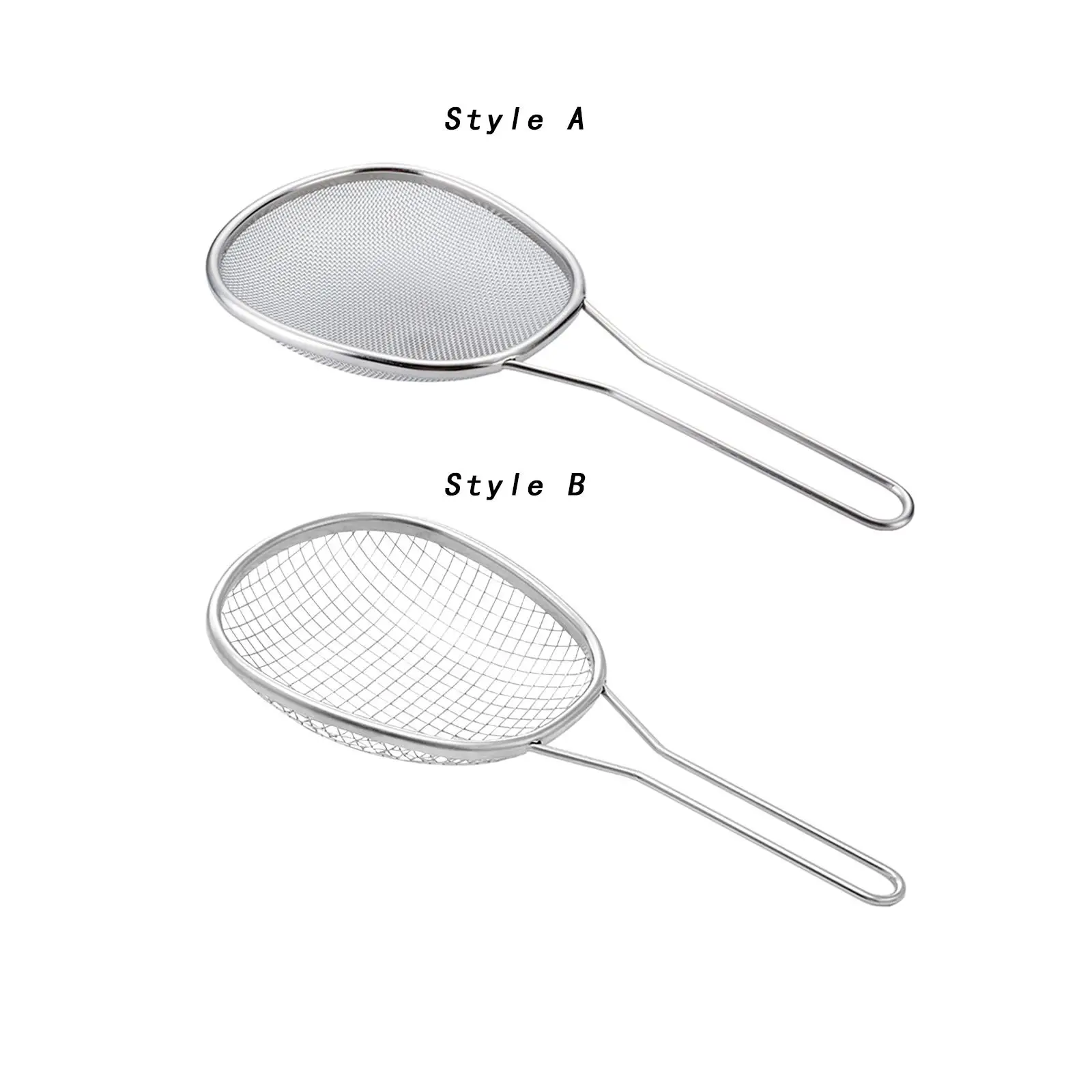 Stainless Steel Mesh Strainer with Non Slip Handles Tea Coffee Juice Strainer Food Strainer for Tea Food Oil Sifting Flour Juice