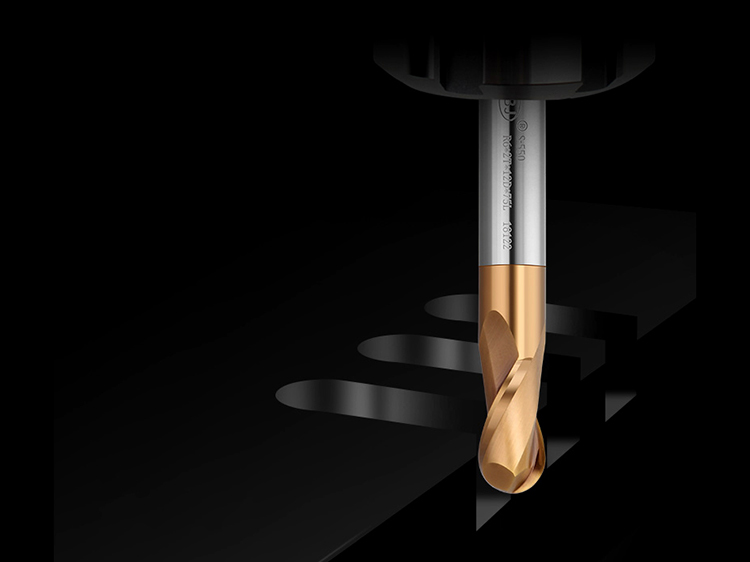 HRC55 2Flutes Carbide Ball Nose End Mill R0.5 R1 R2 R3 R4 R5 R6 Tungsten Cobalt Alloy end mill metar mill cutter router bit