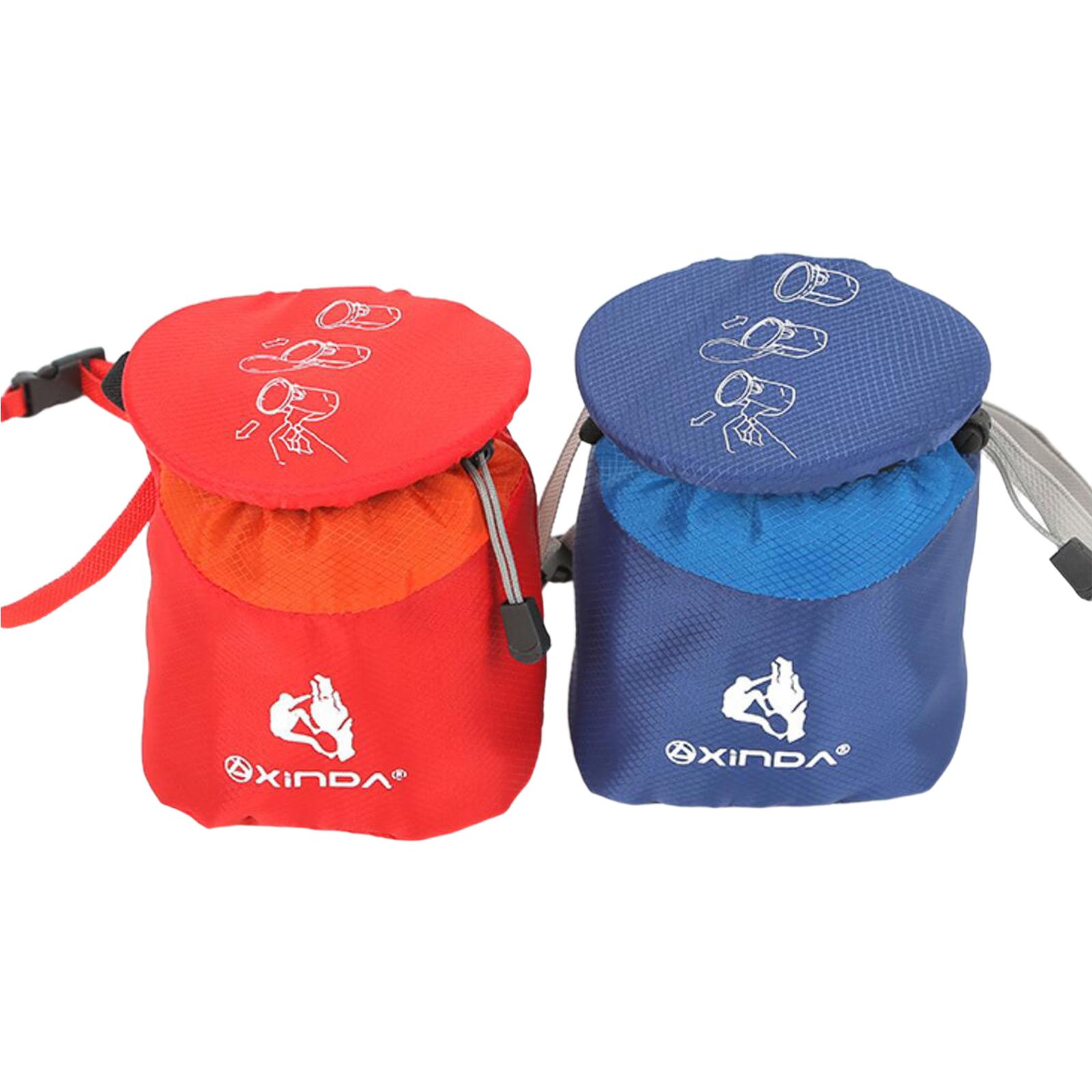 Rock Climbing Chalk Bag with  Belt Strap Great for Block Lifting Weight,  , Quick Opening And Closing