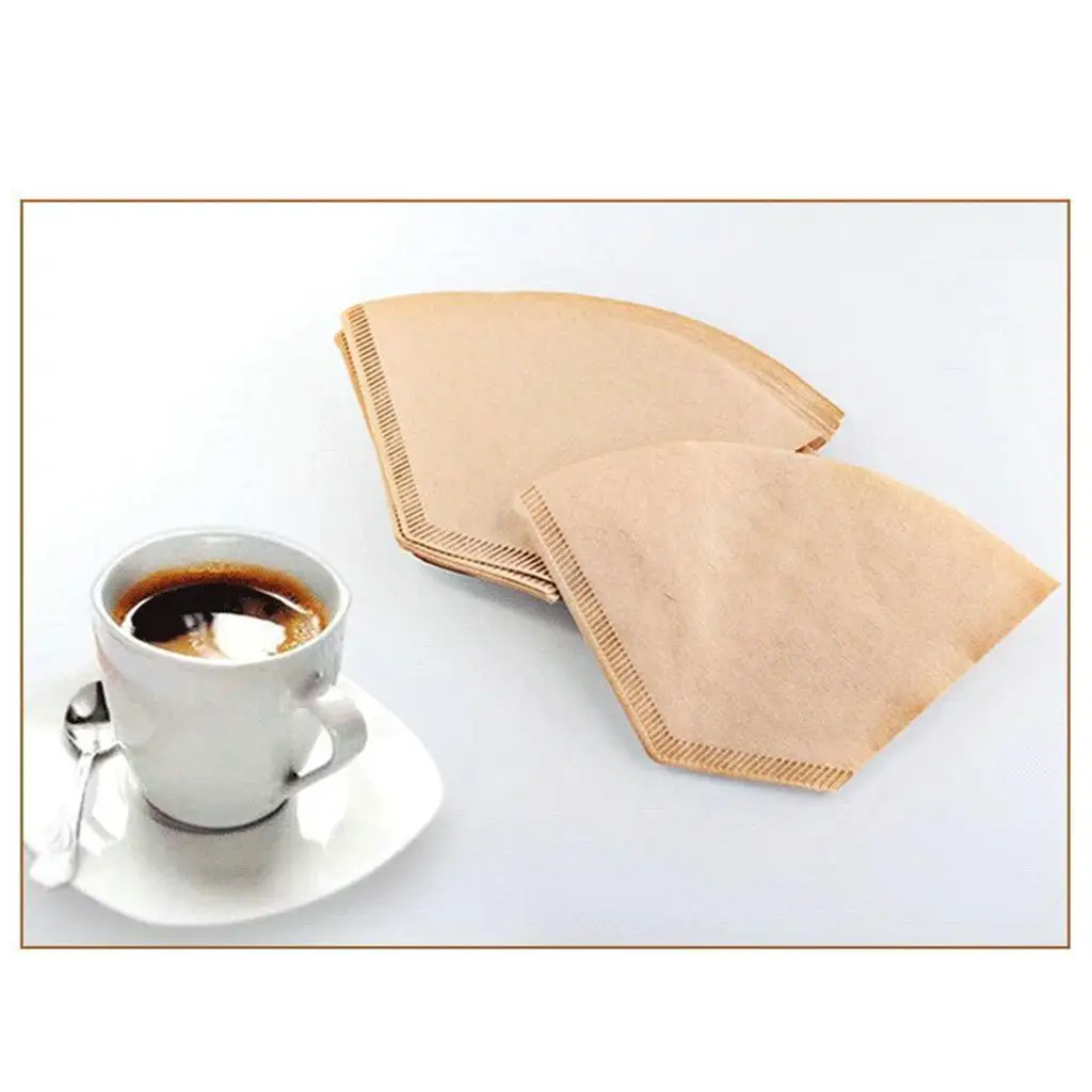 100 Pieces Coffee Filter Paper No. 4 for 2-4 Cups Coffee Makers