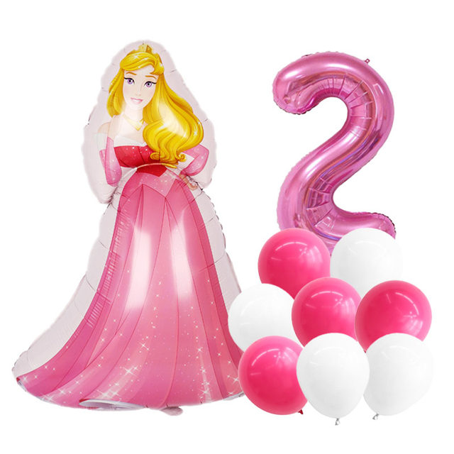 Birthday Balloons Disney Princesses  Birthday Party Princesses Balloons -  12 Pcs - Aliexpress