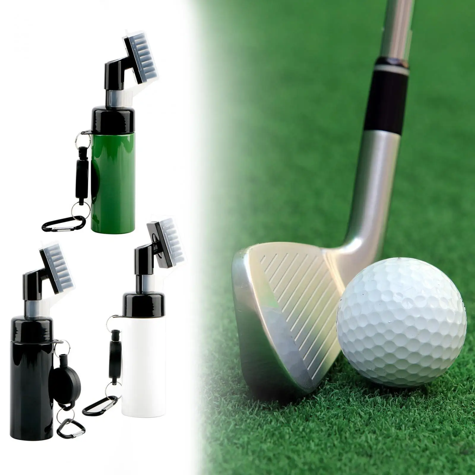 Golf Club Brush Cleaner Golf Groove Cleaner, Golf Gifts for Men, Nylon Bristles Head Professional Easy Cleaning Golf Club Brush