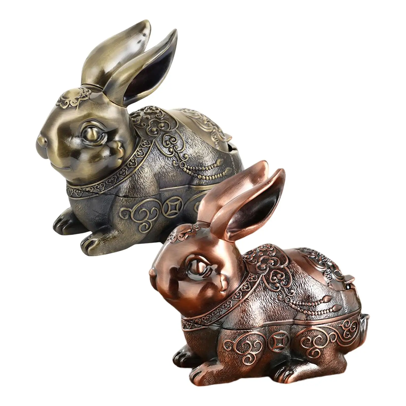 tray Desktop  Holder Decor Ornaments Rabbit Model for Indoor, Ornament  Gifts