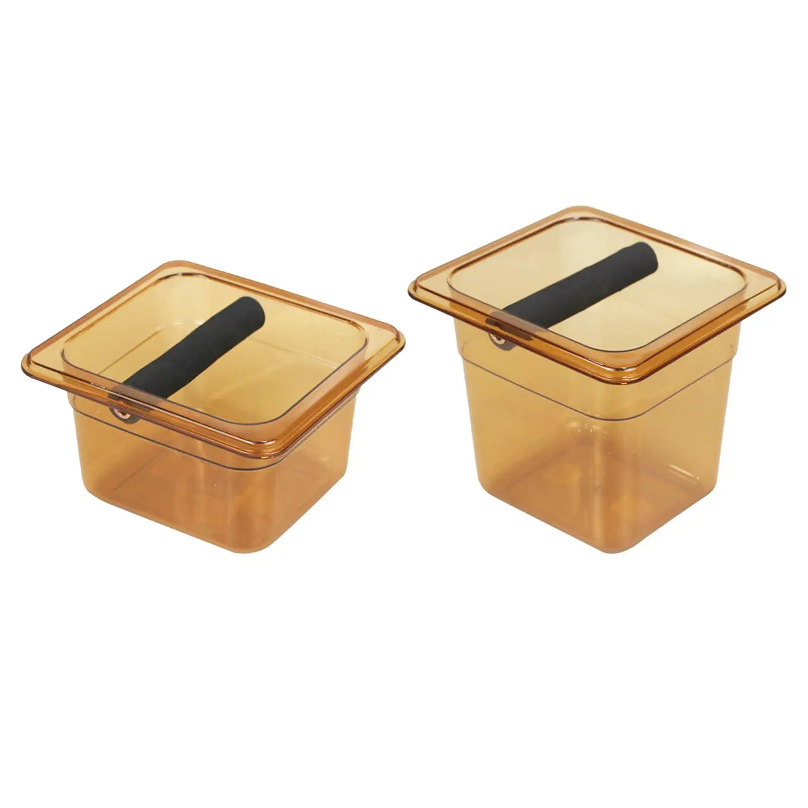 Acrylic Coffee Waste Container Built in Desktop Waste Bucket Coffee Drawer Compact Espresso Knock Case for Hotel Kitchen