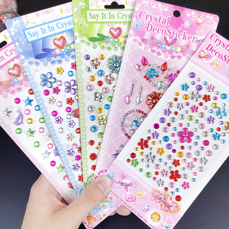 Best of New 3D Rhinestone Face Sticker For Children Gems Jewels Stickers Kids Bright For Face Festival Makeup Crystals Face Decoration Reviews & Tips