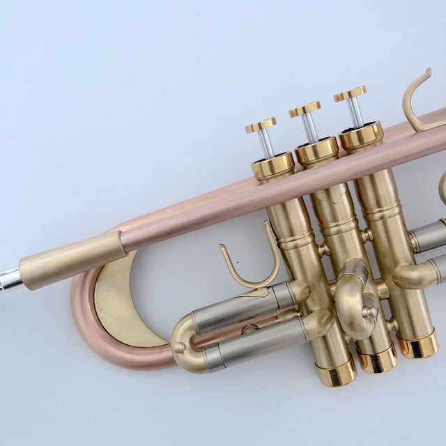 Matte Aggravated B-flat Professional Trumpet Jazz Instrument Copper Antique  Brushed Craft High-quality Tone Trumpet Horn - Trumpet - AliExpress