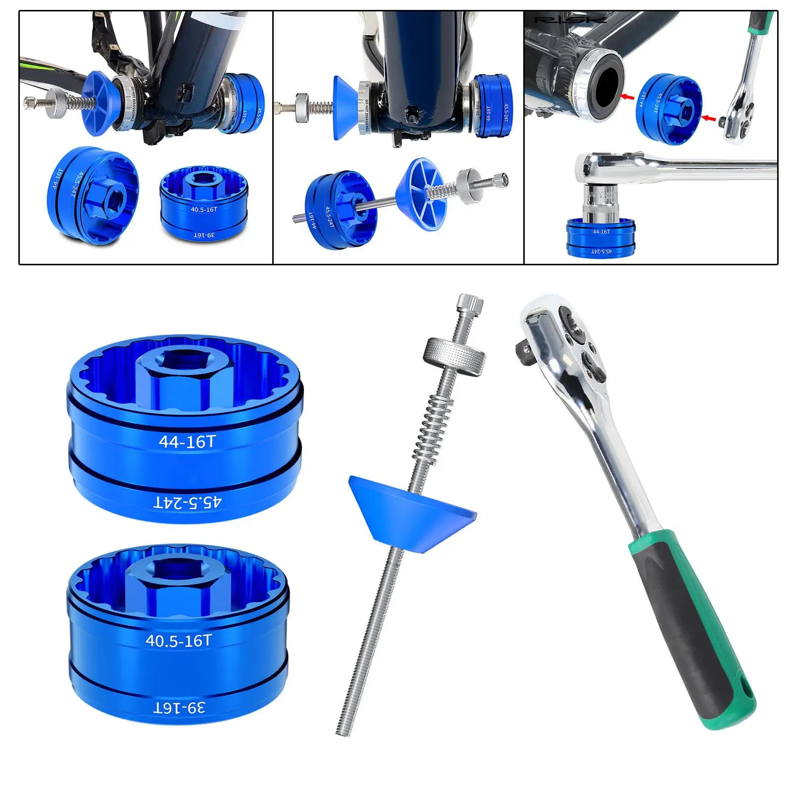BB Removal Tool Bike Professional Durable Portable Maintenance Tool Accs Outdoor Disassembly Bottom Bracket Bearing Repair Tool