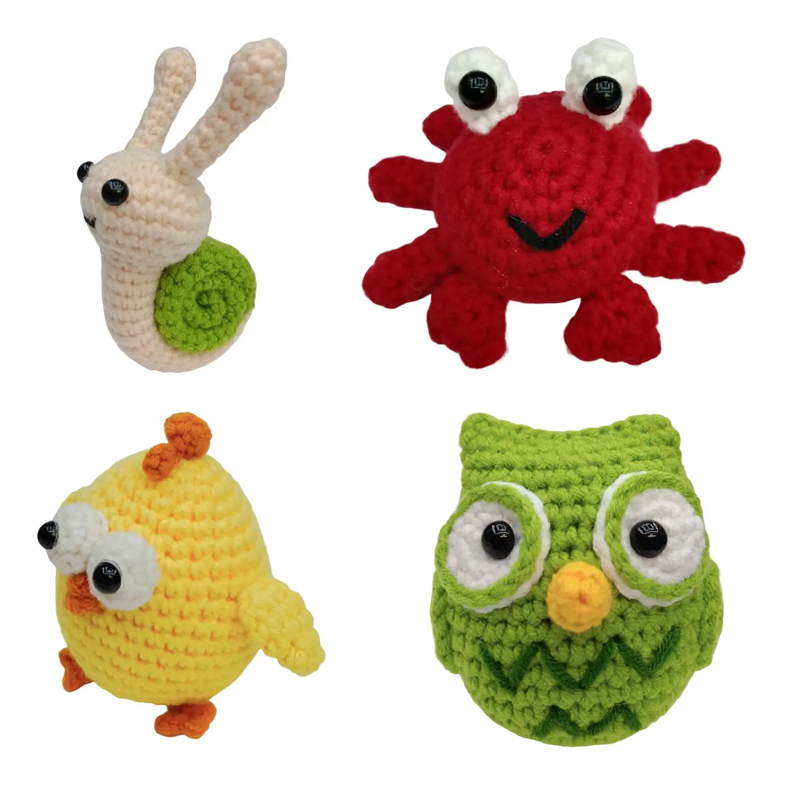 Handmade DIY Crochet Make Your Own Doll Crocheting Craft Starter Pack Includes Yarn, Hook Cute Animal for Adults and Kids