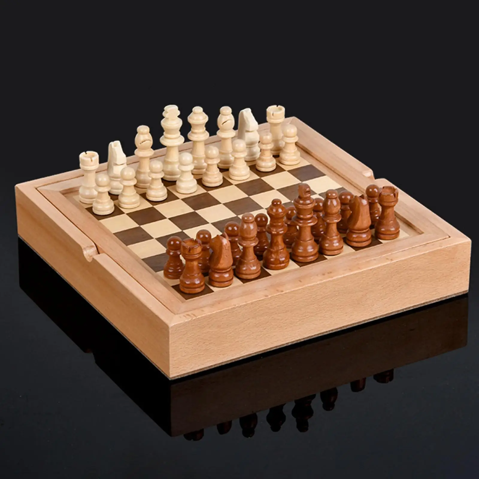 Portable Chess Board Set International Chess Set Chess Piece Set for Kids Gifts