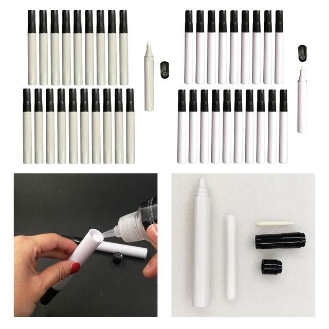 12 Empty Fillable Blank Paint Pen Markers Refillable Paint Pen Fine Tip  Graffiti Markers Acrylic Markers - AliExpress