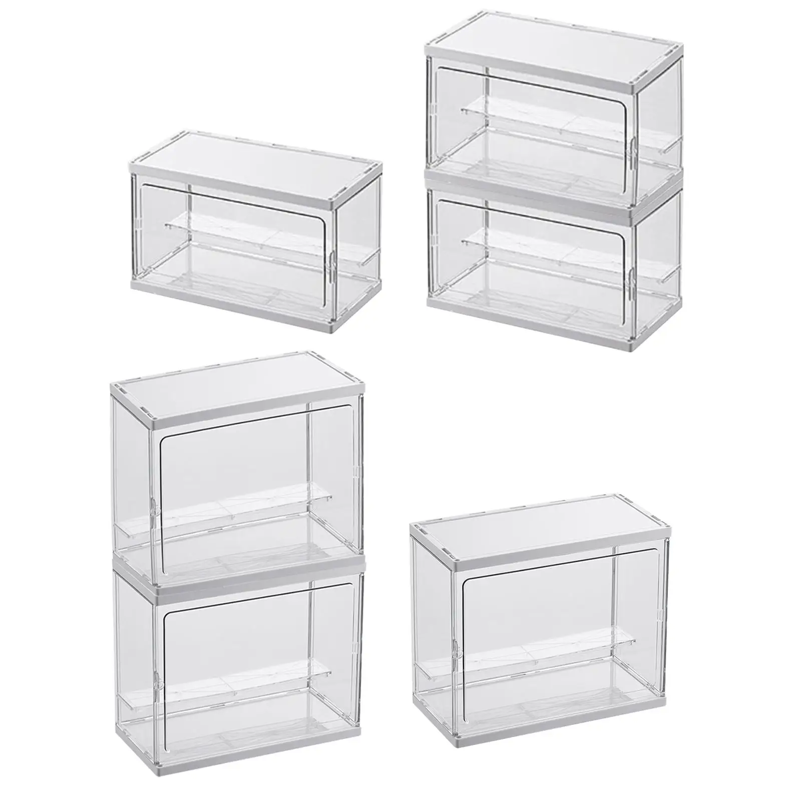 Display Case Action Figures Display Box Dustproof for Collectibles Toy Dolls