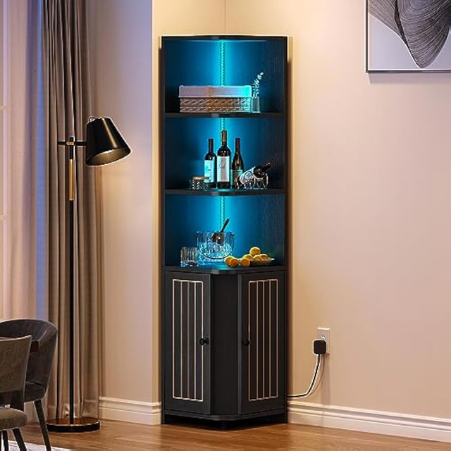 Mini corner bar cabinet hot sale