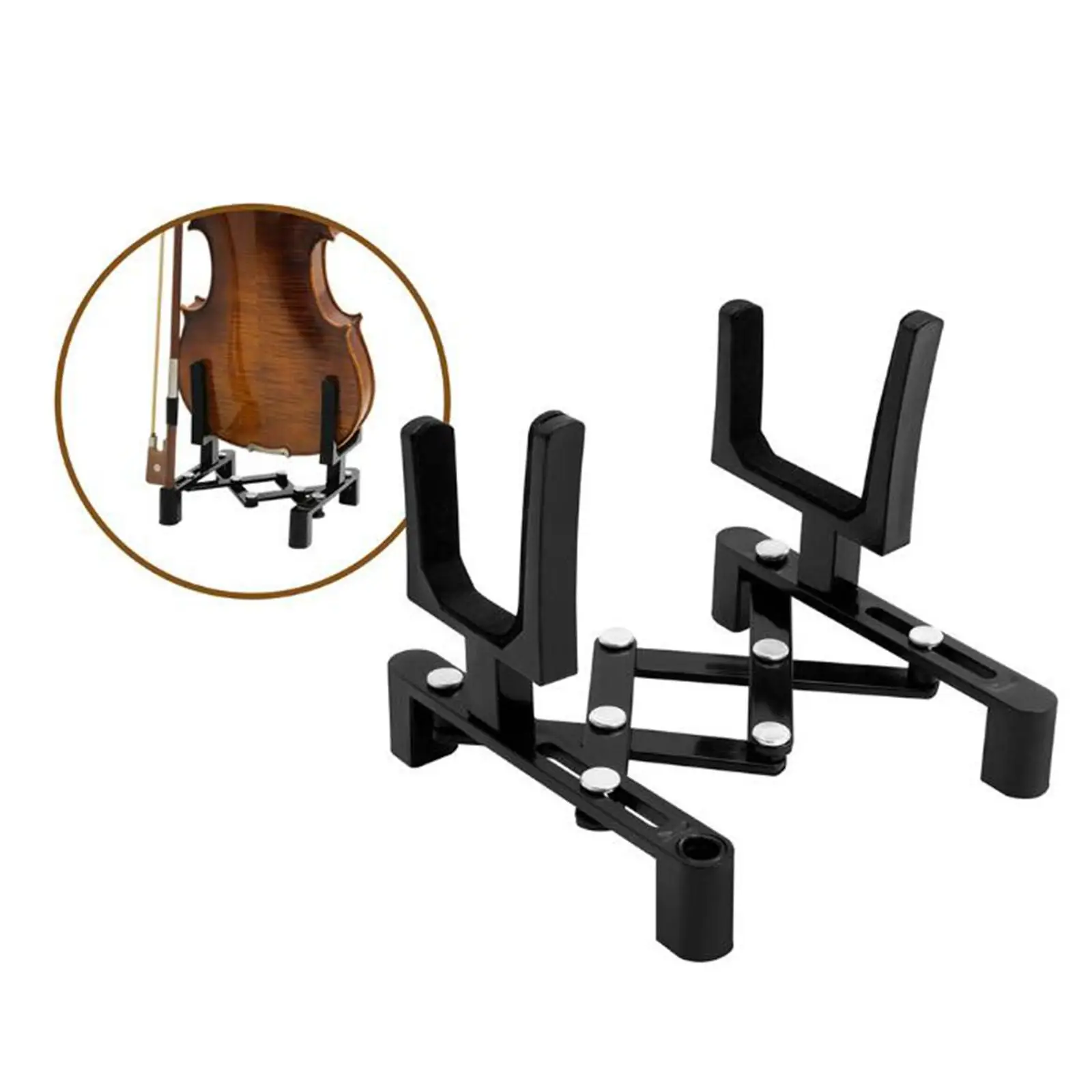 Folding Violin Holder Suppport Frame Lightweight Floor Stand Portable  Padded Anti Scratches Anti Slip for Most Violin