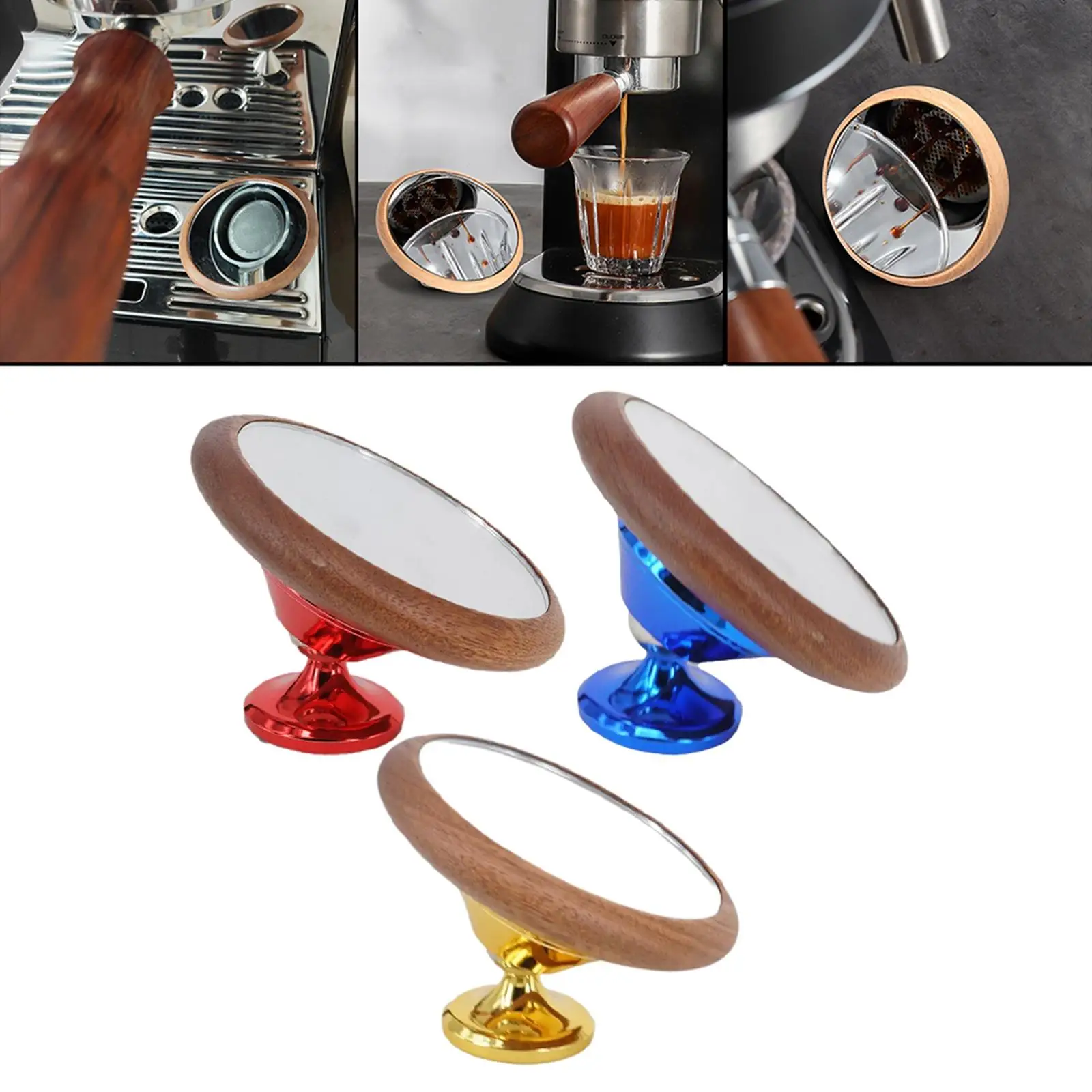 360 Rotation Espresso Lens Mirror Coffee Machine Tool Espresso Lens Espresso Machine Accessories