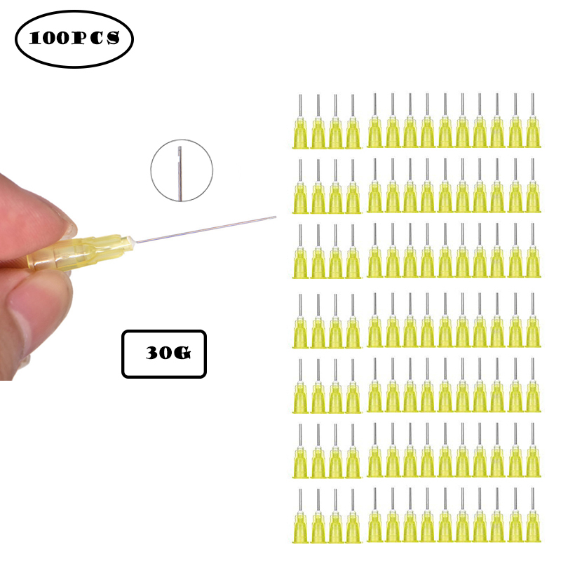 Best of 100pcs Dental Irrigation Needle Sterile Endodontic Irrigation Needle Tips 30GA Plain Ends Notched Endo Needle Tip Syringe Reviews & Tips - Image 2