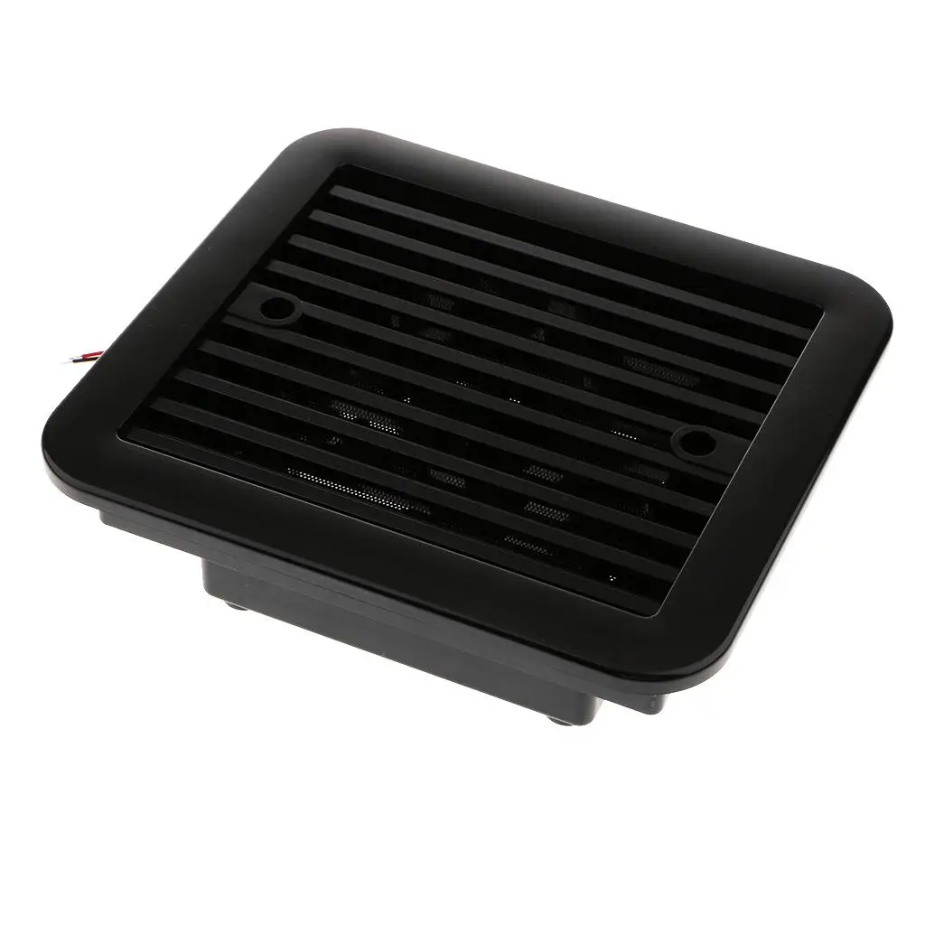 12V RV Caravan Motorhome Side Air Vent Ventilation Cooling Exhaust Fan Black AU