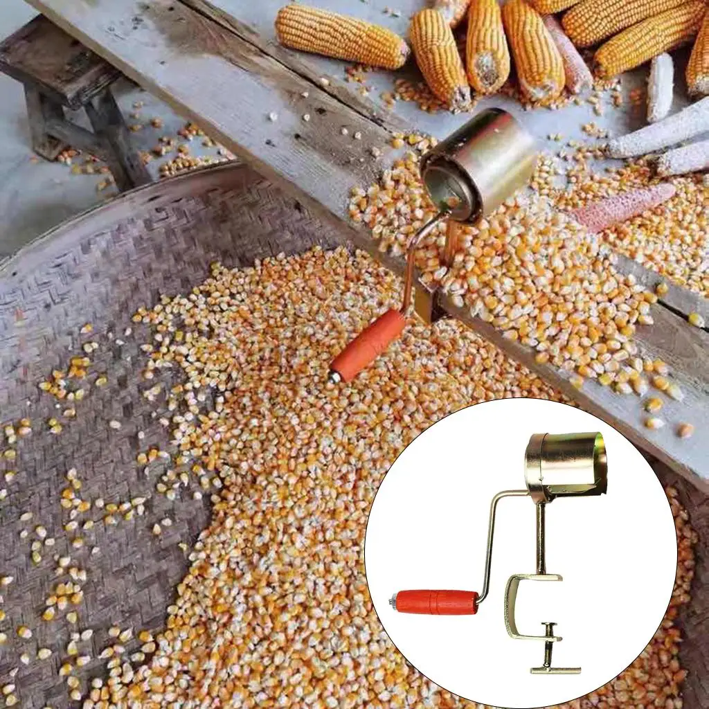 Manual Hand Operated Iron Corn Thresher  Shucker Gadgets Tool