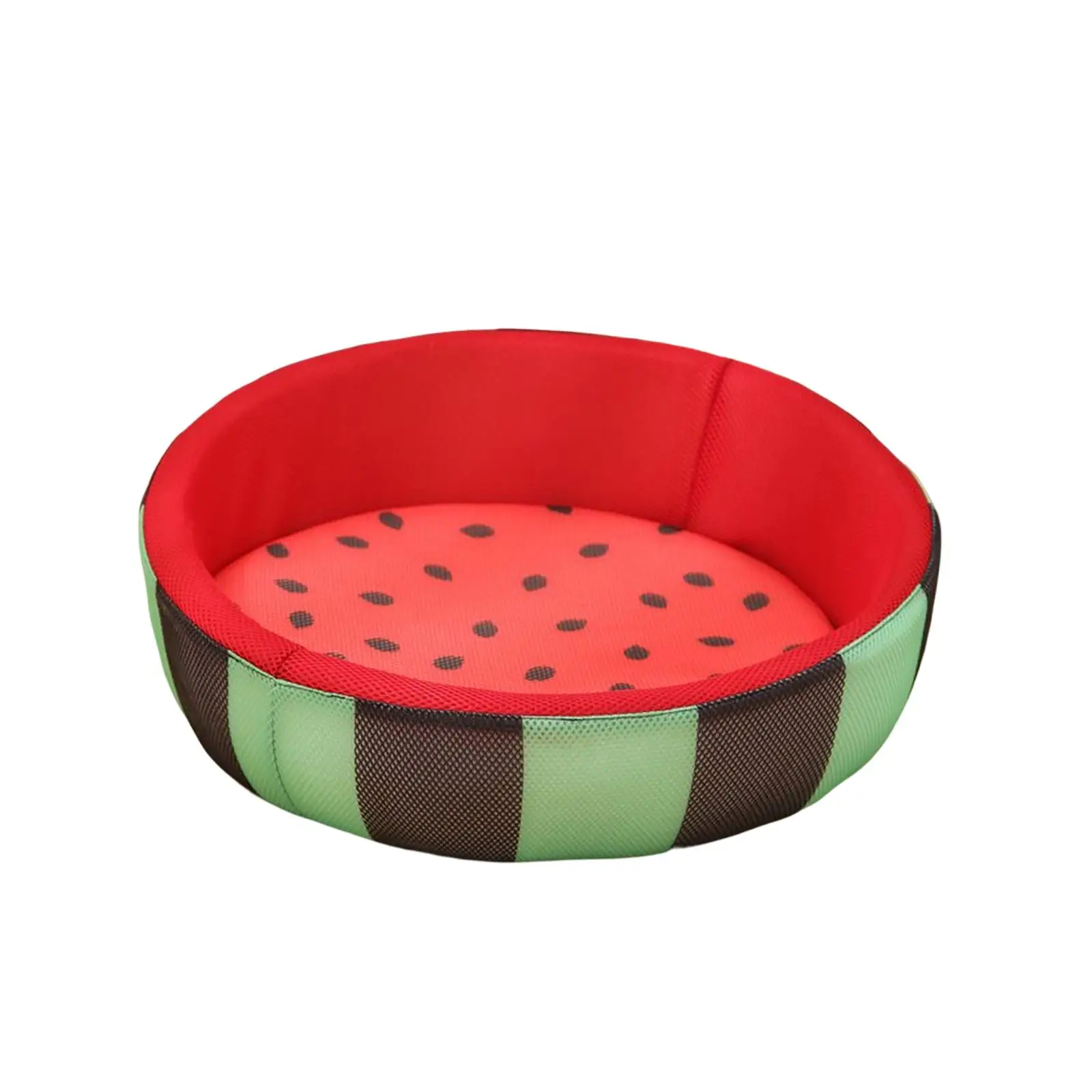 Lovely Watermelon Pattern Round Cooling Cat Dog Bed Breathable Mat Soft Pad