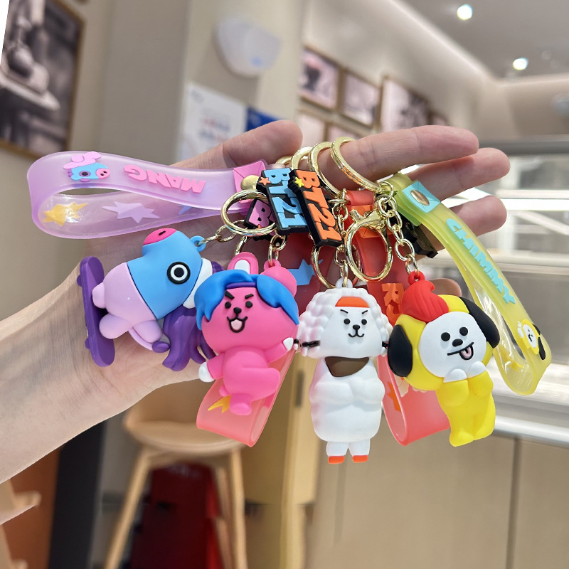 Buy Wholesale China 3d Top Quality 1:1 Luxury Designer Brand Keychains For  Mcm Leather Cute Dog Puppy Keychains & Mcm Keychain at USD 1.61