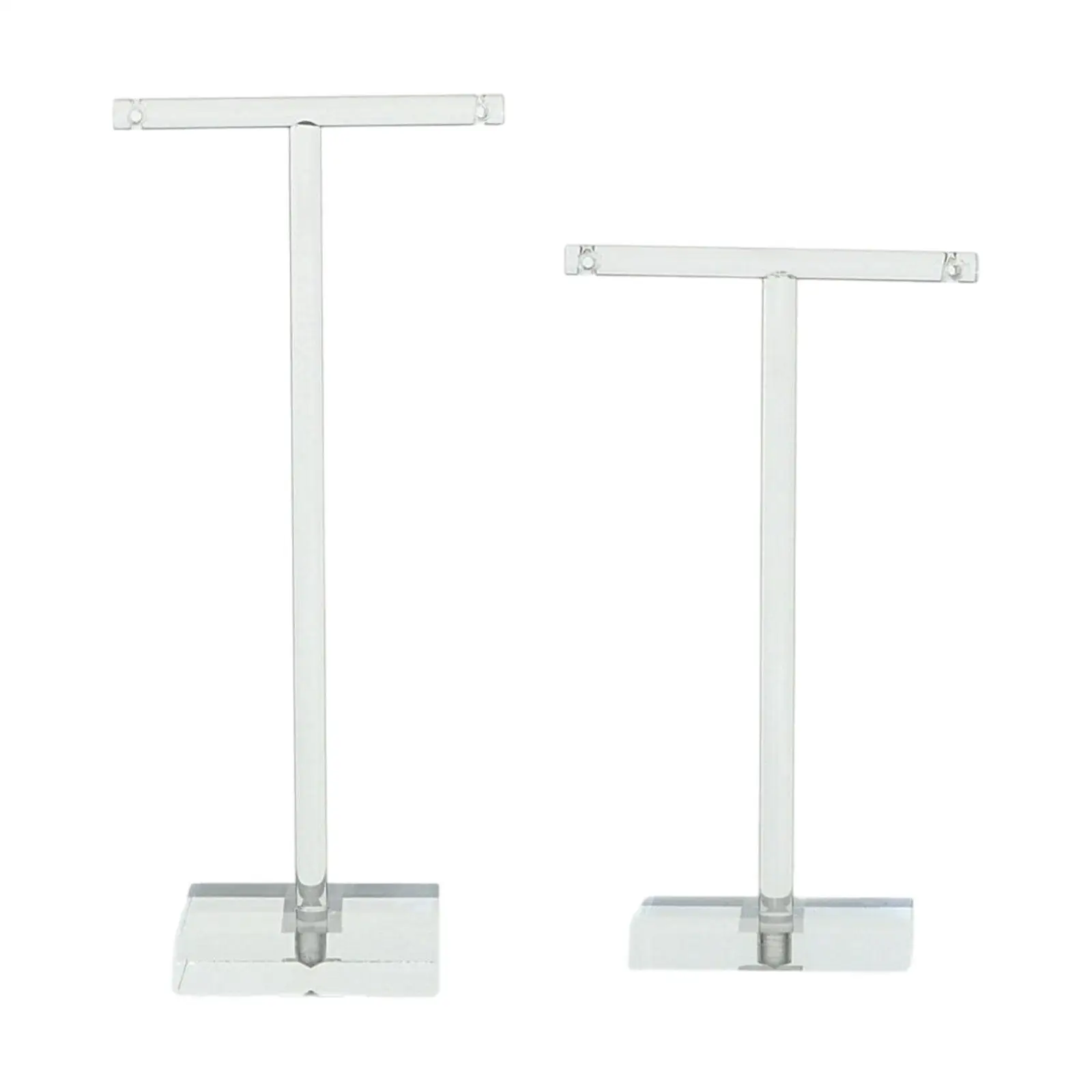 2x Earring Display Stand T Bar for Women Girls Stable Base Jewelry Organizer Jewelry Stand for Desktop Dresser Home Vanity Store