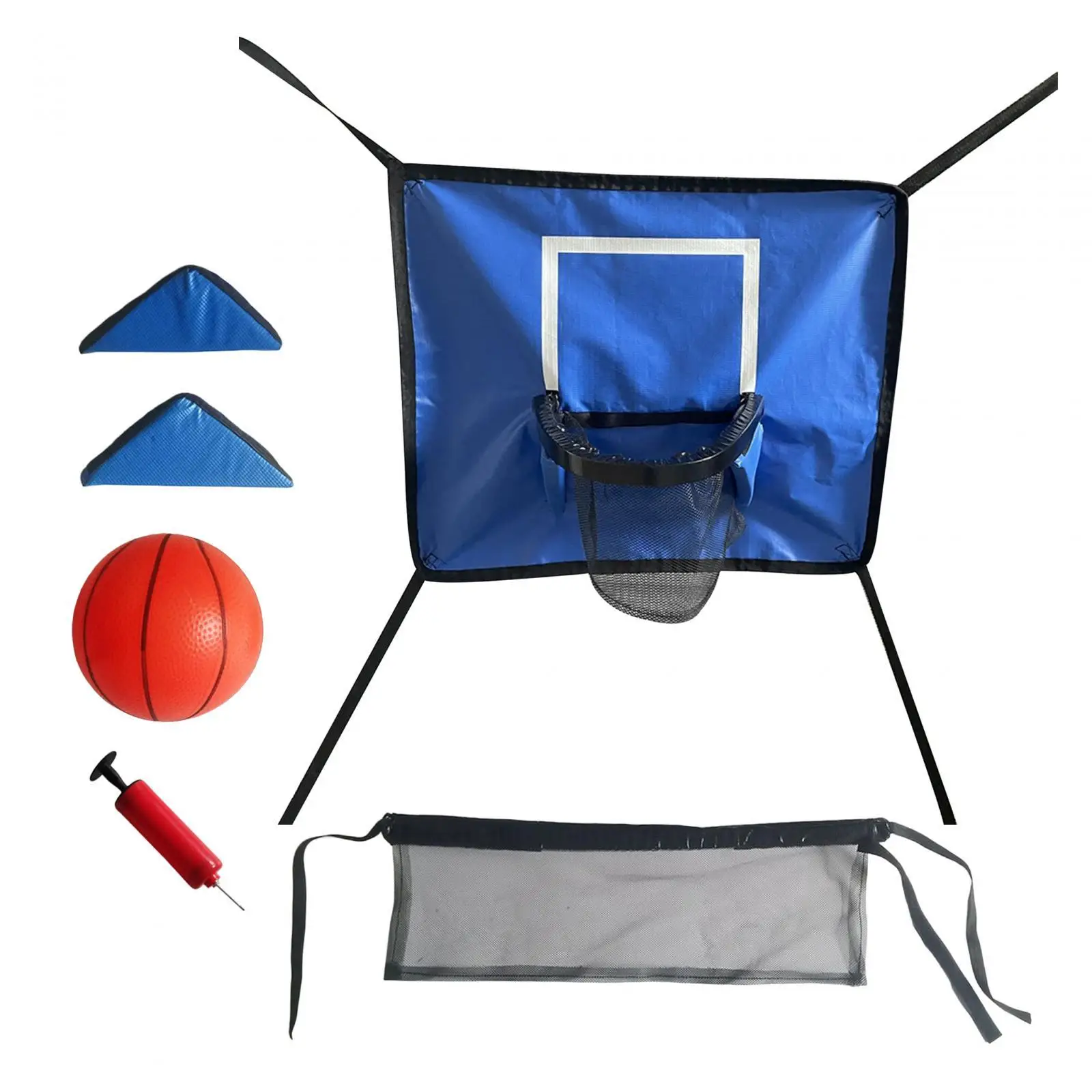 Mini Basketball Hoop for Trampoline with Enclosure Universal Basketball Rack