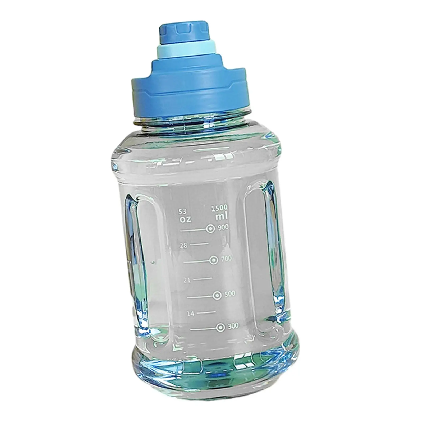 Big Water Bottle 1.5L Reusable Large Capacity with Scale Gym Water Bottle