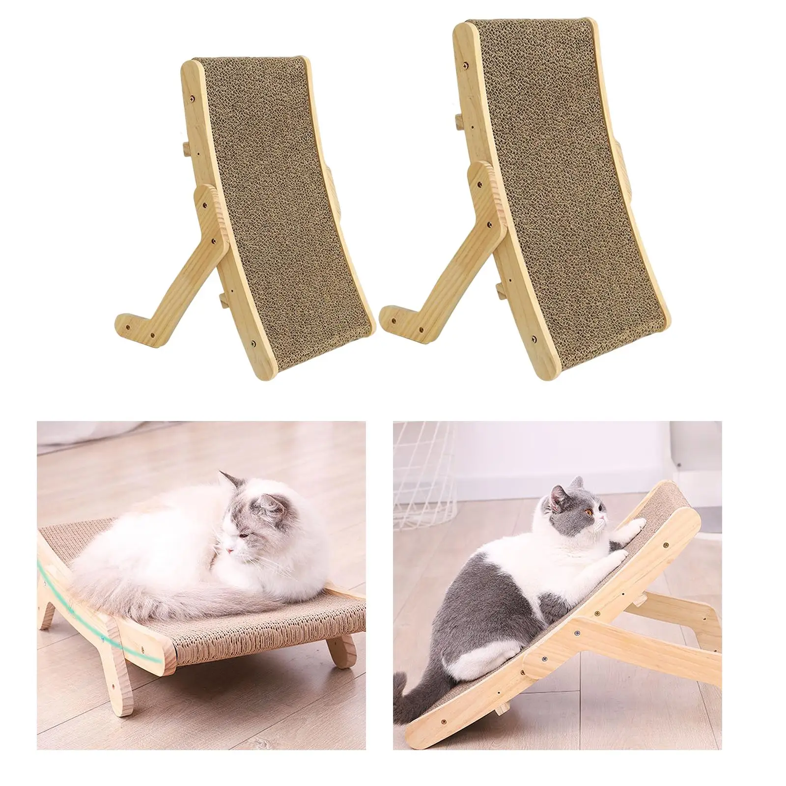 Durable Cat Scratcher Pad Interactive Play Toy Cardboard Grind Claws Furniture Protector Scratch Pad Scratching Board for Kitten
