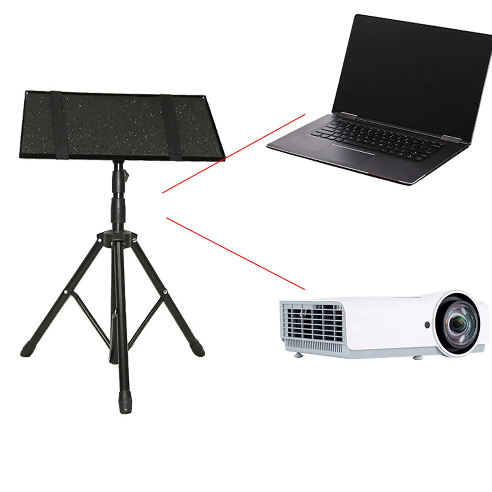 Universal Projector Tripod Stand Foldable Durable Detachable for Home Studio