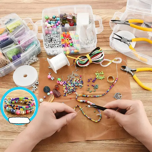 Jolitac Jewelry Making Supplies Kit Jewelry Beads, Charms, Findings, Jewelry Pliers, Be