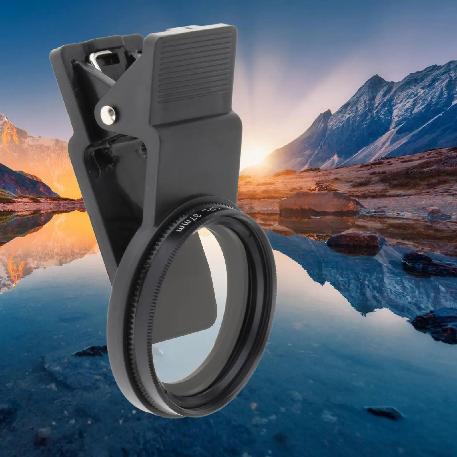 Polarized Phone Camera Lens Clip On 37mm Cell Phone Camera CPL Lens Circular Polarizer Filter Phone for Smartphones Attachment