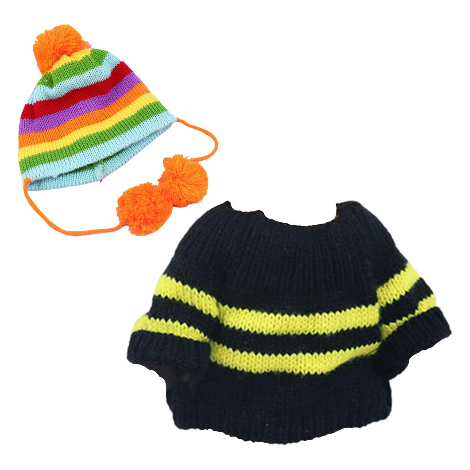 BJD Doll Clothing 25cm Sweaters Knitting Hat Simulation for Play House Girls