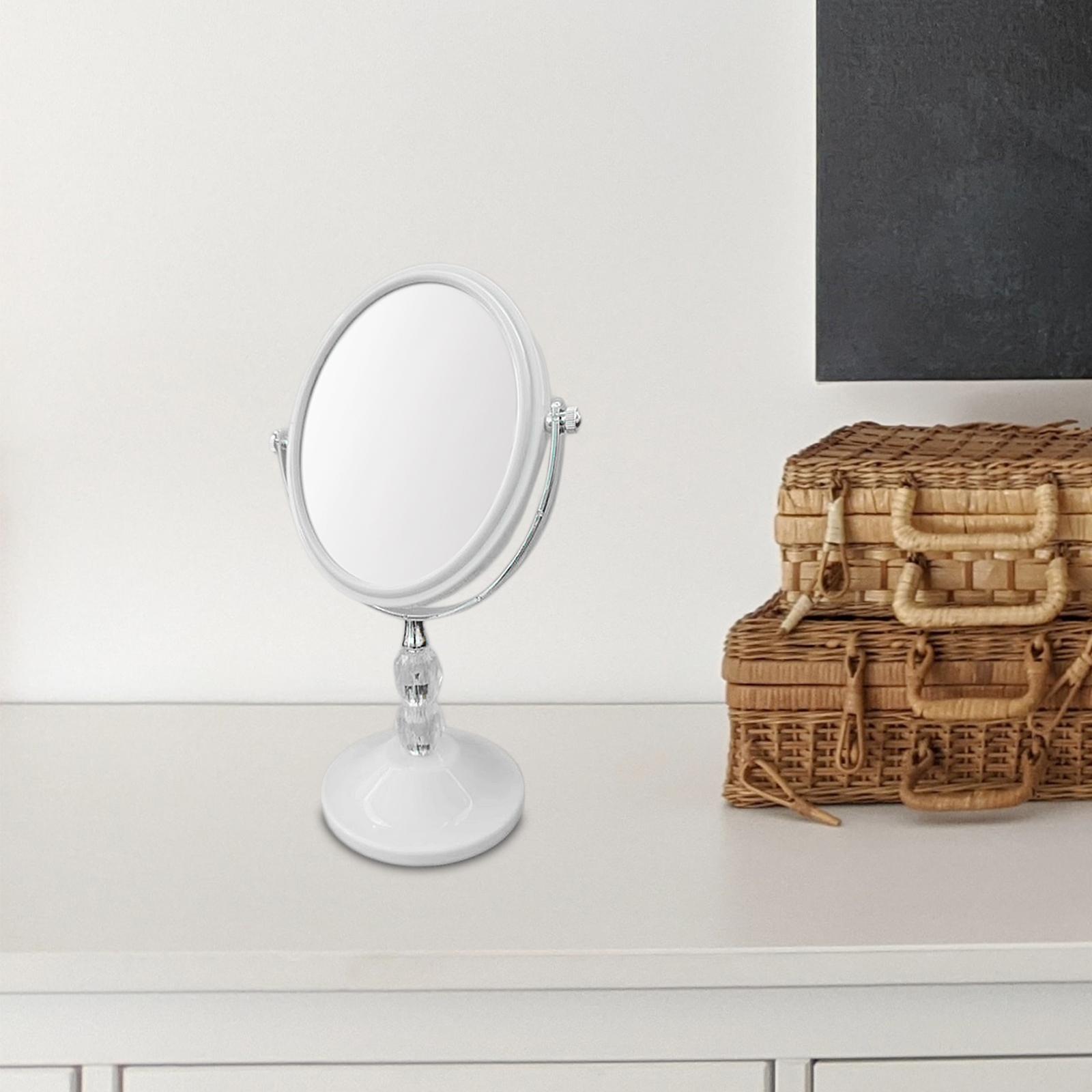 360° Rotation Vanity Mirror Bathroom Vanity Mirror Tabletop Mirror Personal Mirror for Apartment Entryway Dressers Hallway Men