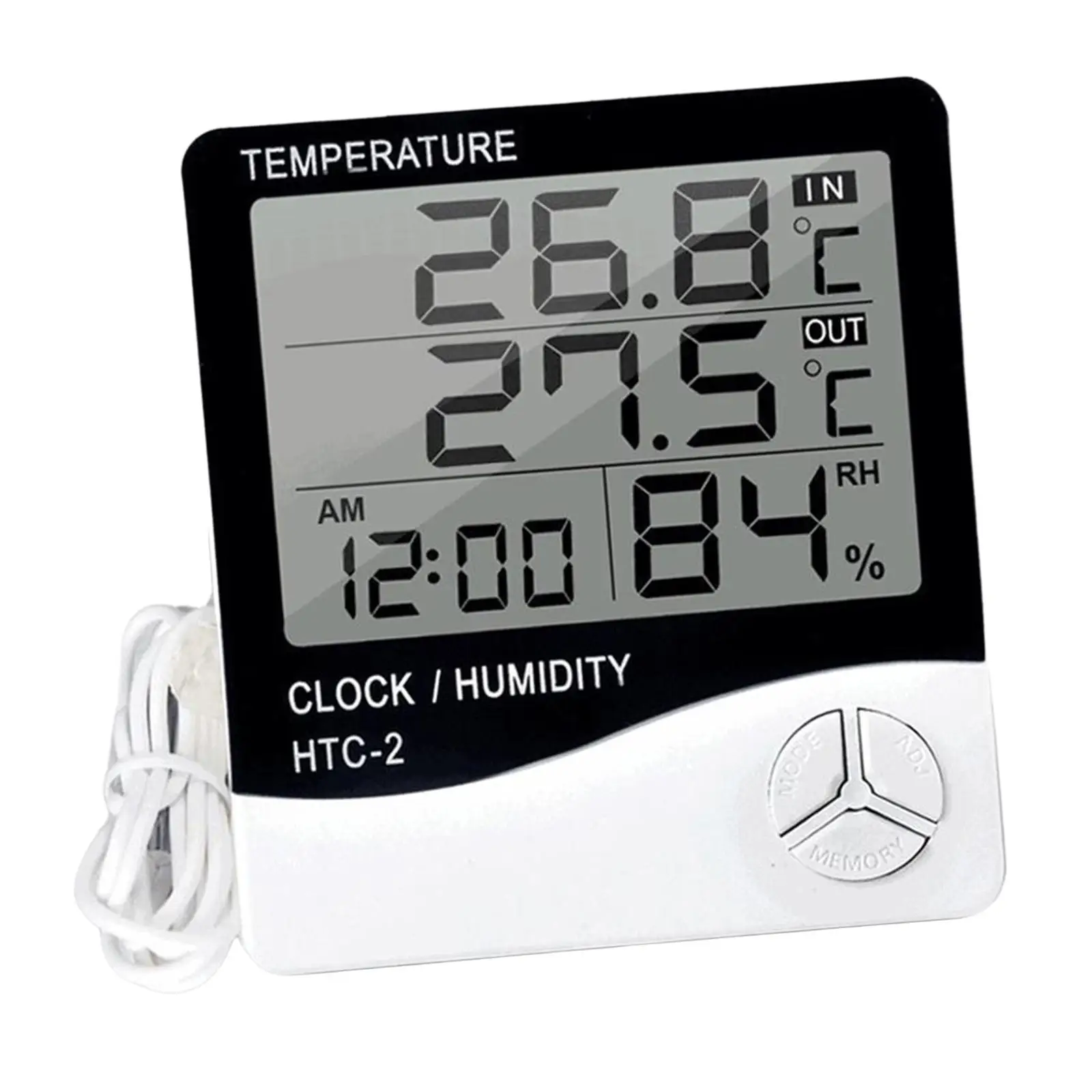 Portable Digital Temperature and Humidity Monitor for Home and Office